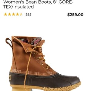 LL Bean women's goretex boots